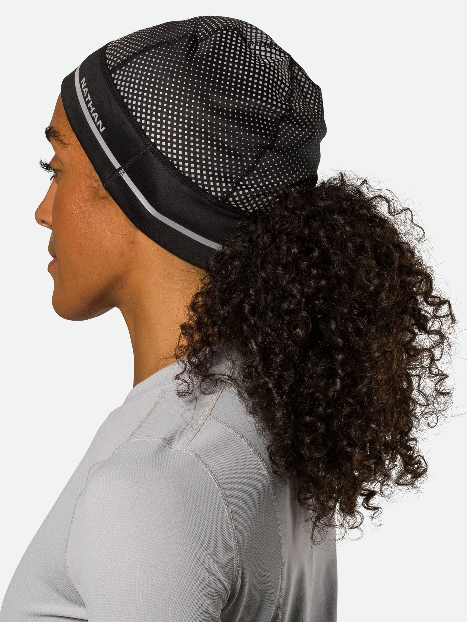 HyperNight Reflective Ponytail Beanie - Image 10