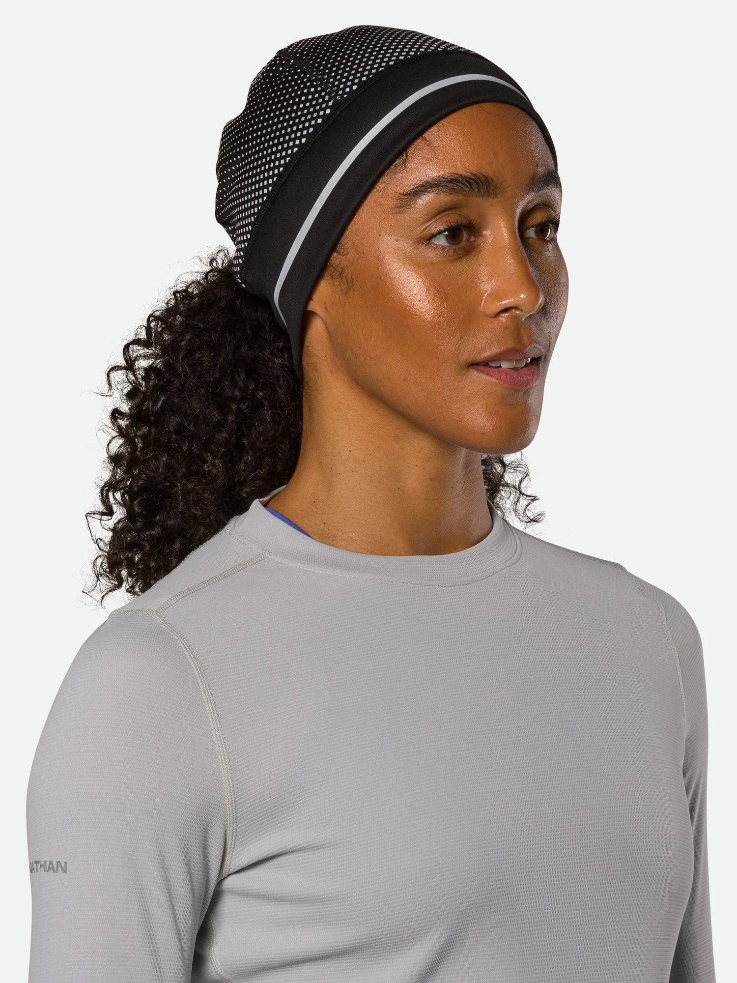 HyperNight Reflective Ponytail Beanie - Image 11