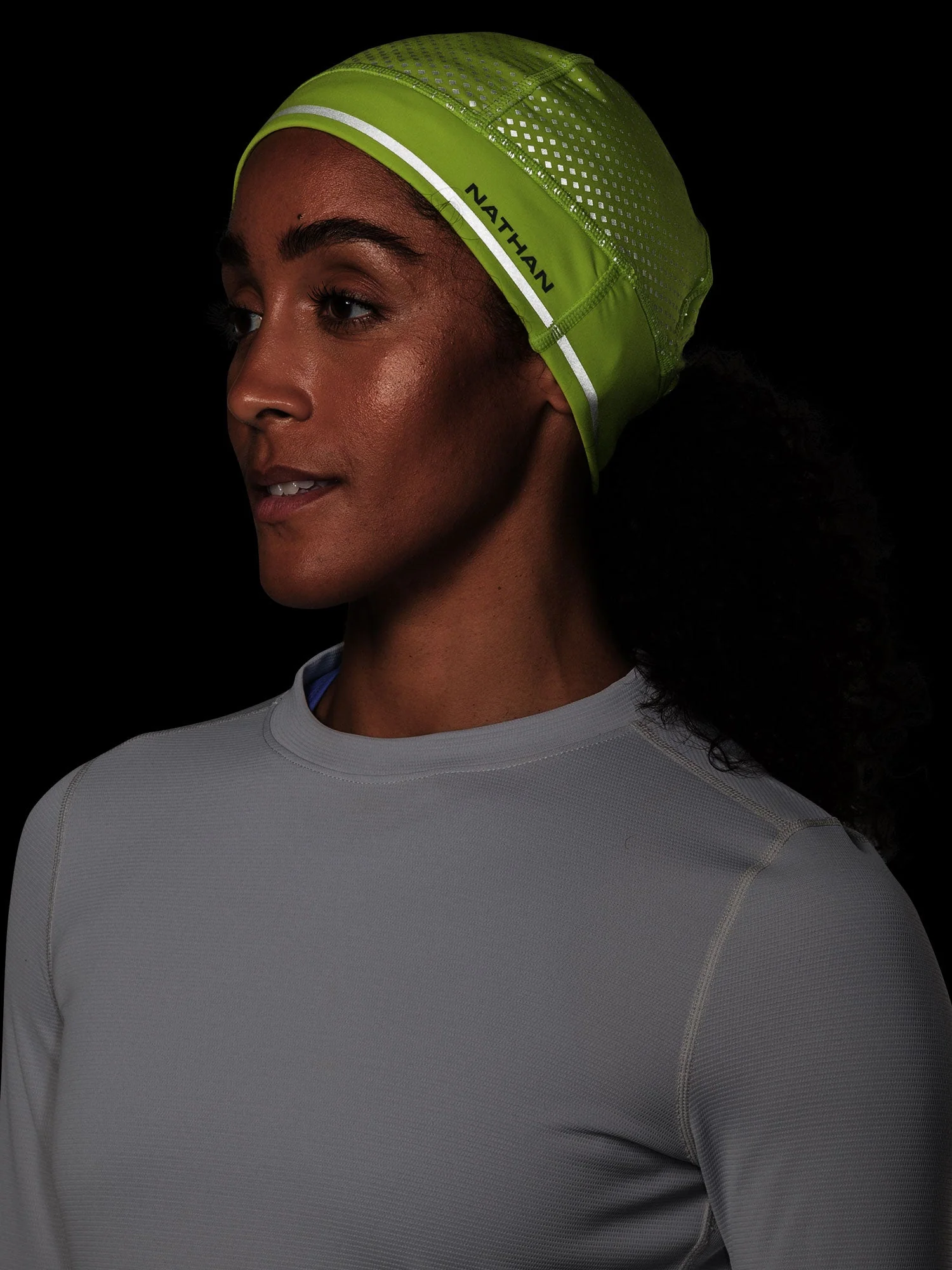 HyperNight Reflective Ponytail Beanie - Image 24