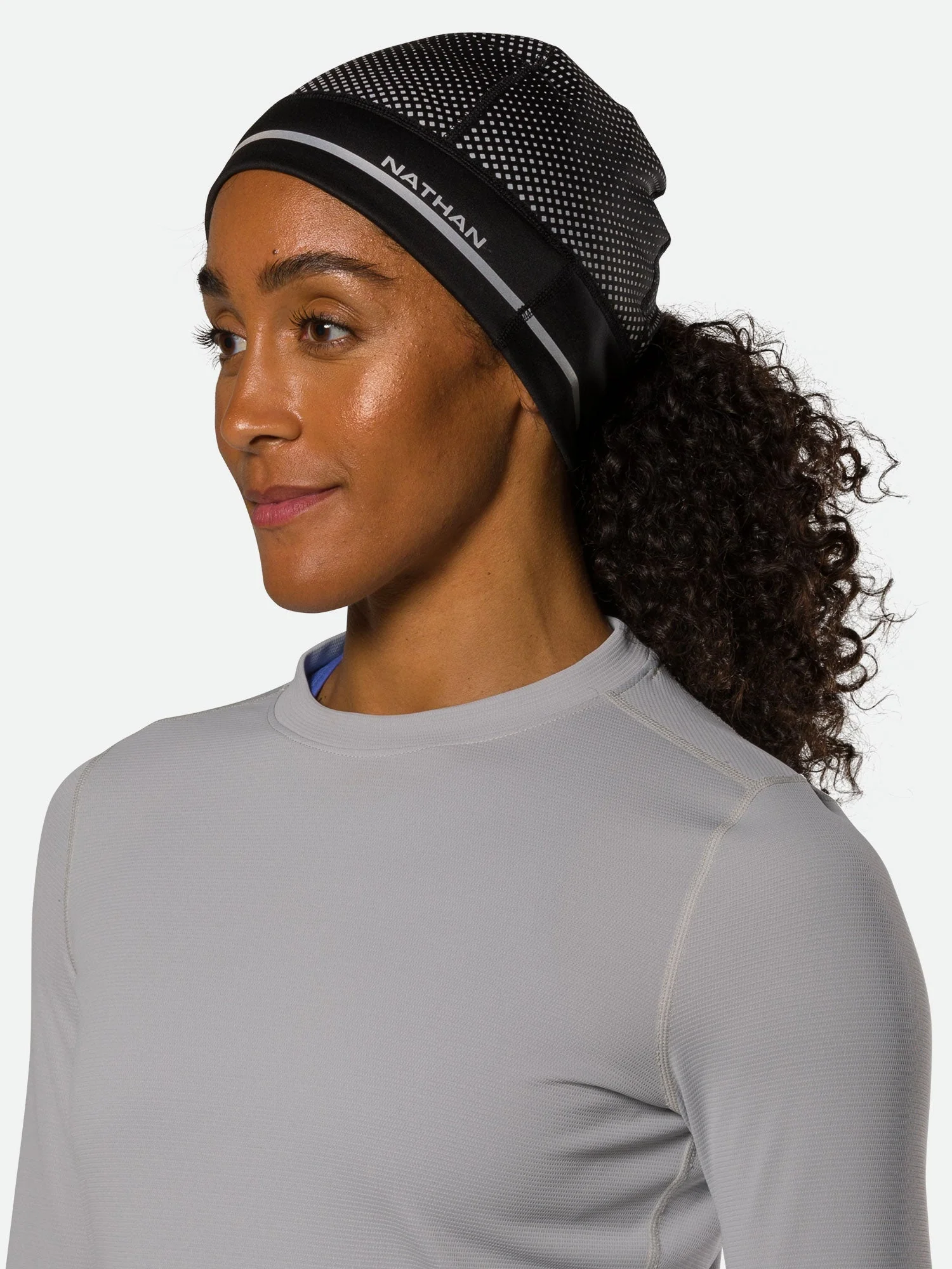 HyperNight Reflective Ponytail Beanie - Image 9